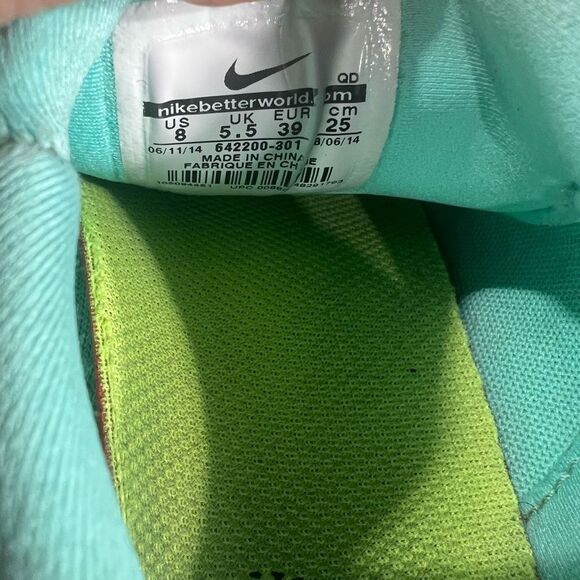 Nike Womens Free 4.0 Athletic Running Sneaker Shoes Blue Sea Size‎ 8 - Picture 8 of 8